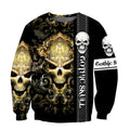 Premium Skull Tattoos 3D All Over Printed Unisex Shirts