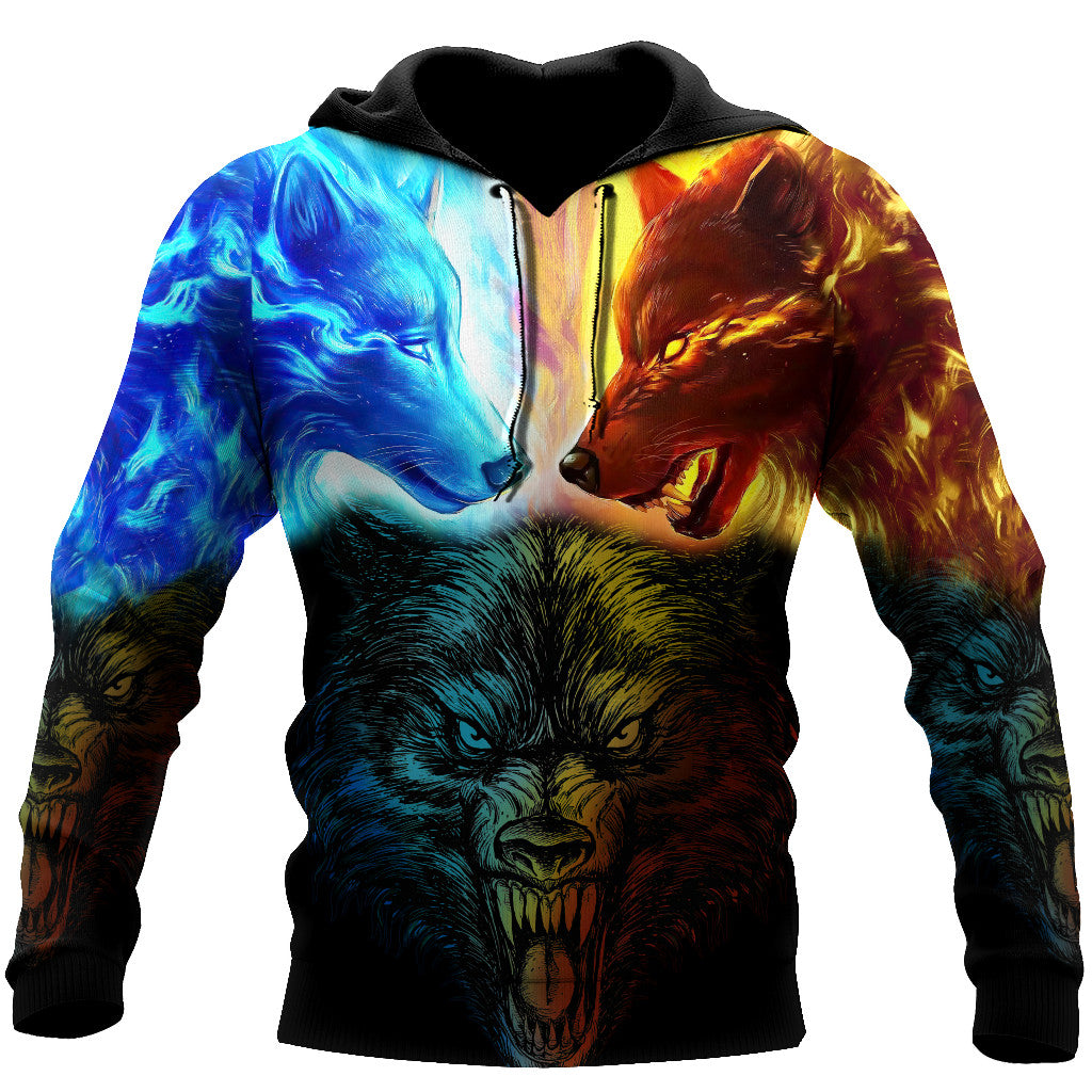 Couple Wolf Art Shirts For Men And Women MH12112003VH