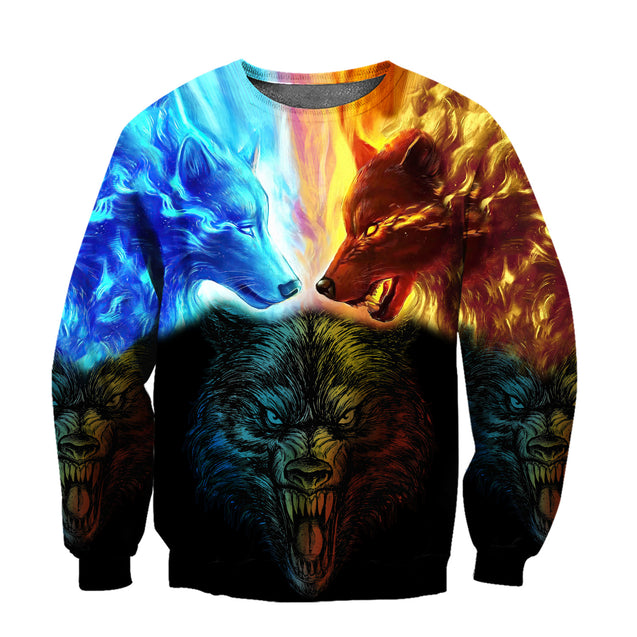 Couple Wolf Art Shirts For Men And Women MH12112003VH