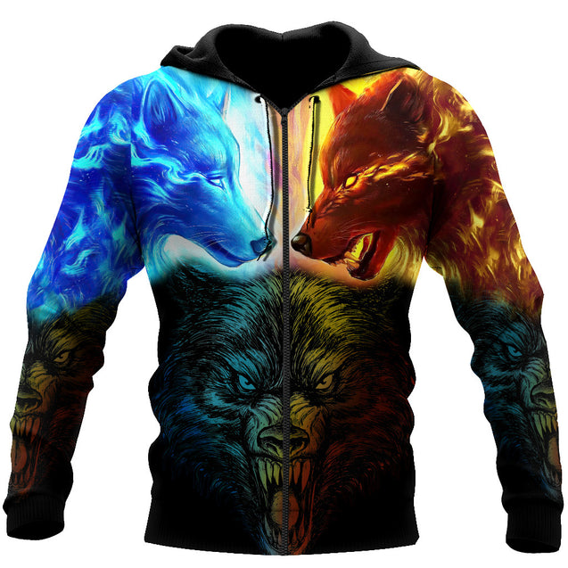 Couple Wolf Art Shirts For Men And Women MH12112003VH