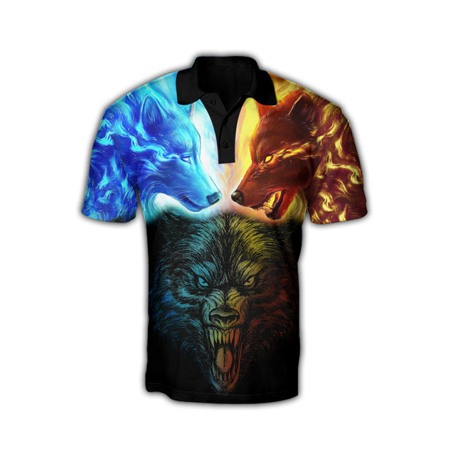 Couple Wolf Art Shirts For Men And Women MH12112003VH
