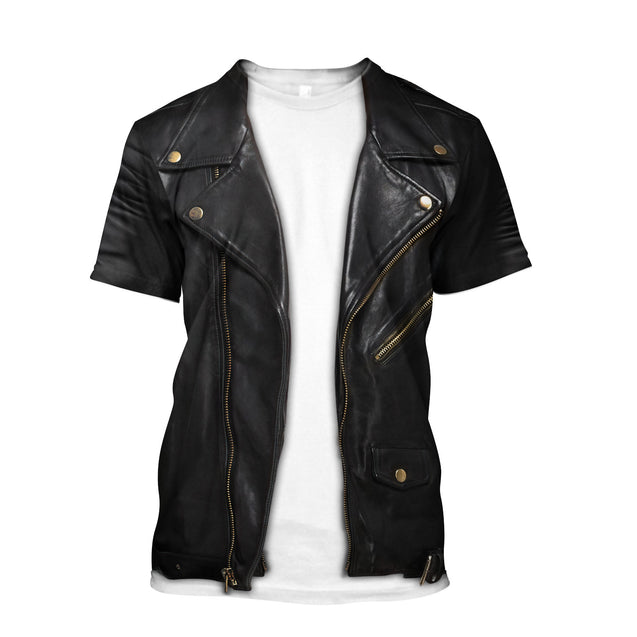 3D Printed Leather Biker Jacket Shirts For Men And Women MH16112005