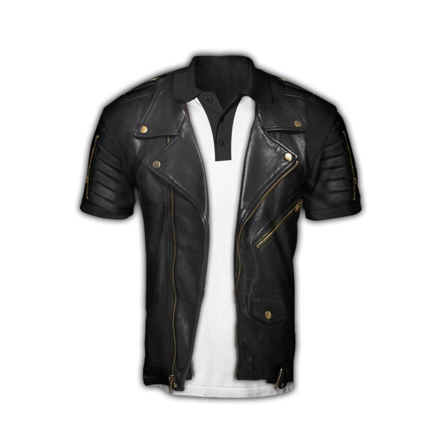 3D Printed Leather Biker Jacket Shirts For Men And Women MH16112005