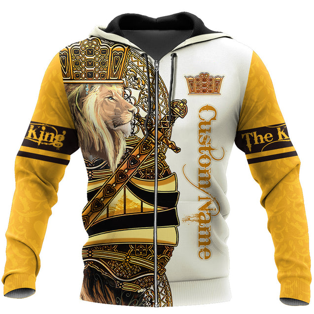 Custom Name King Lion 3D All Over Printed Unisex Shirts