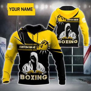 Custom Name Boxing 3D All Over Printed Unisex Shirts