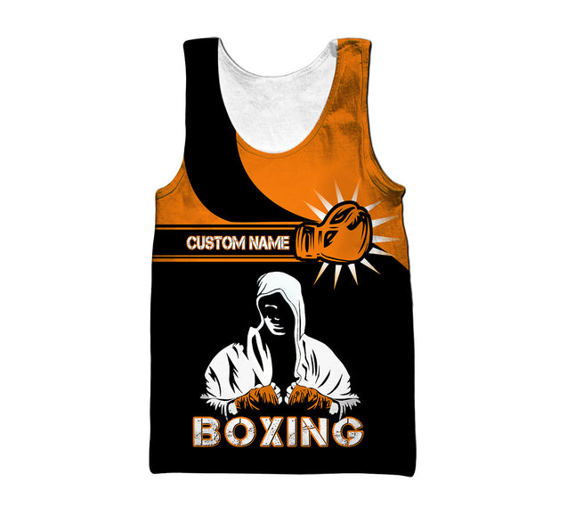 Custom Name Boxing 3D All Over Printed Unisex Shirts