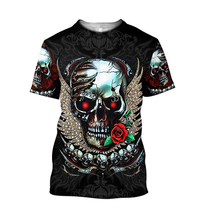 Premium Skull 3D All Over Printed Unisex Shirts