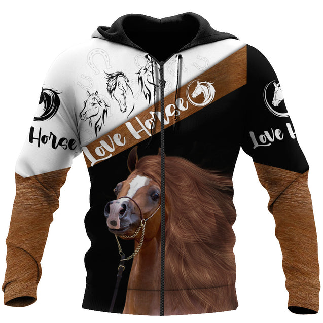 Love Horse 3D All Over Printed Shirts For Men And Women DA17112003