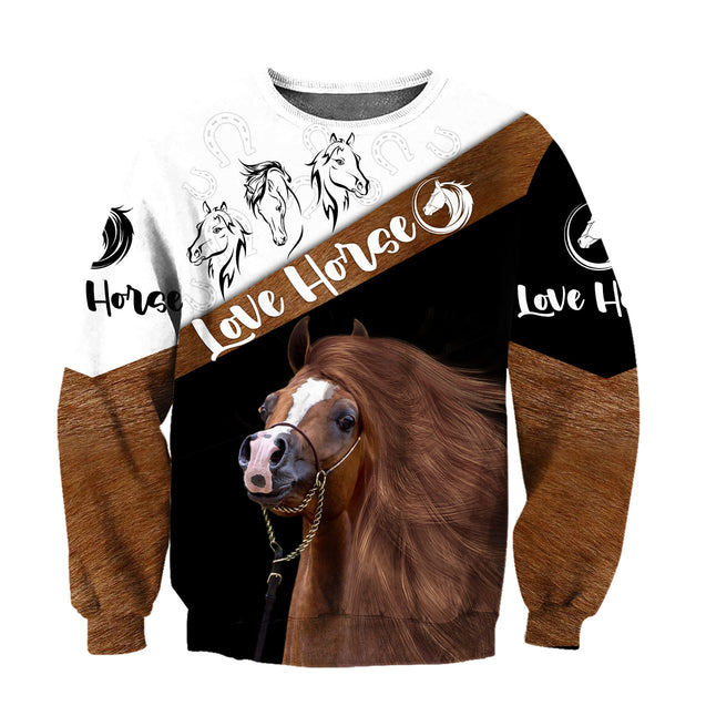 Love Horse 3D All Over Printed Shirts For Men And Women DA17112003