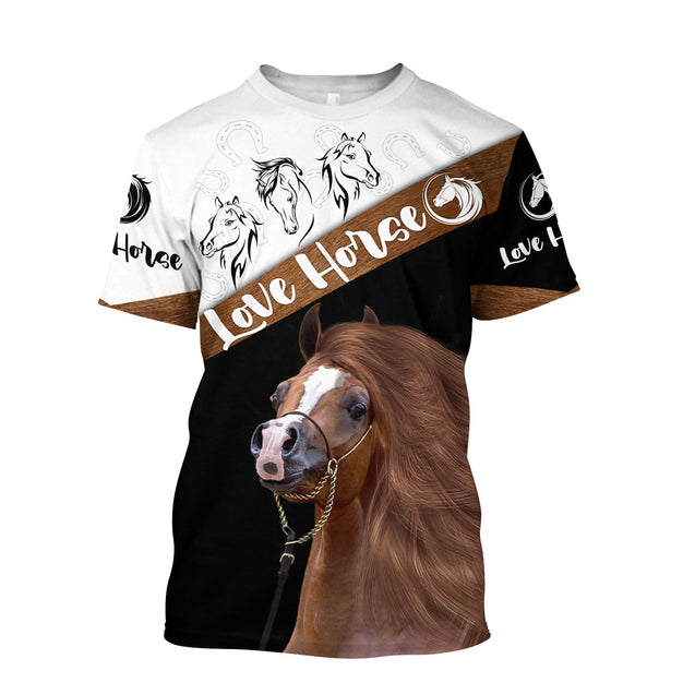 Love Horse 3D All Over Printed Shirts For Men And Women DA17112003