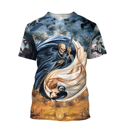 Premium Skull 3D All Over Printed Unisex Shirts