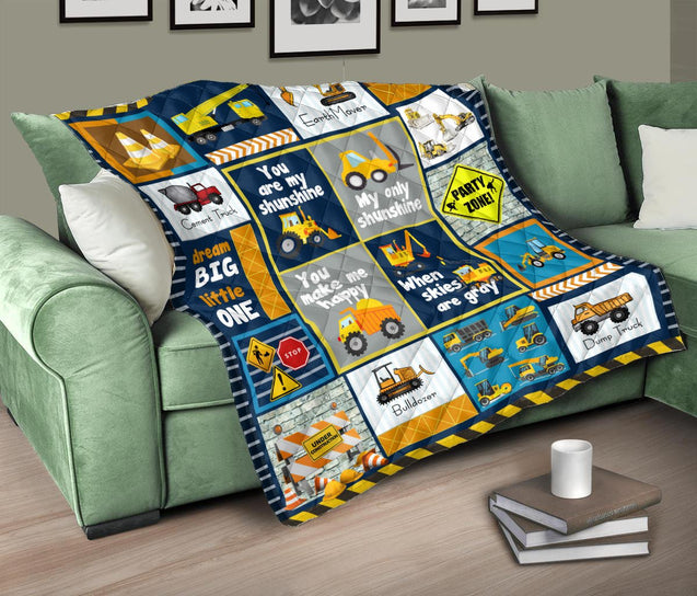 Heavy Equipment Quilt Blanket VP18112002