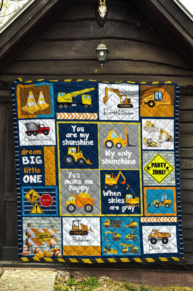 Heavy Equipment Quilt Blanket VP18112002