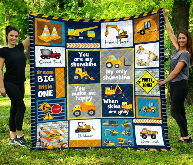 Heavy Equipment Quilt Blanket VP18112002