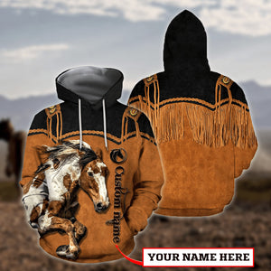 Personalized American Paint Horse Native American Cowboy 3D All Over Printed Unisex Shirts HHT19112004