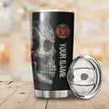 Firefighter Skull Customize Name Stainless Steel Tumbler MH27112004