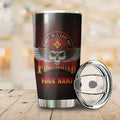 Firefighter Cool Skull Customize Name Stainless Steel Tumbler MH27112005