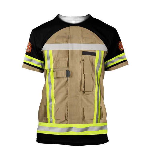 Customize Name Firefighter 3D All Over Printed Unisex Shirts MH01122001