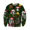 Skulls Merry Christmas 3D All Over Printed For Men And Women Shirts