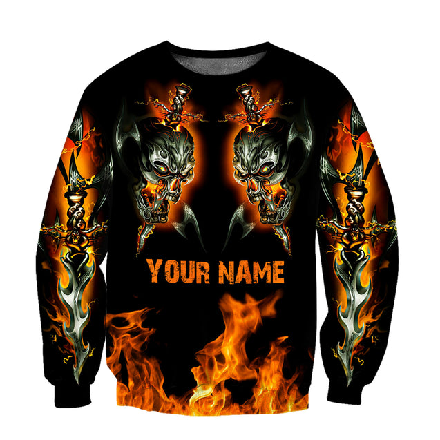 Customize Name Angry Skulls 3D All Over Printed For Men And Women Shirts DD02122007