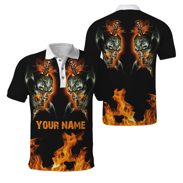 Customize Name Angry Skulls 3D All Over Printed For Men And Women Shirts DD02122007