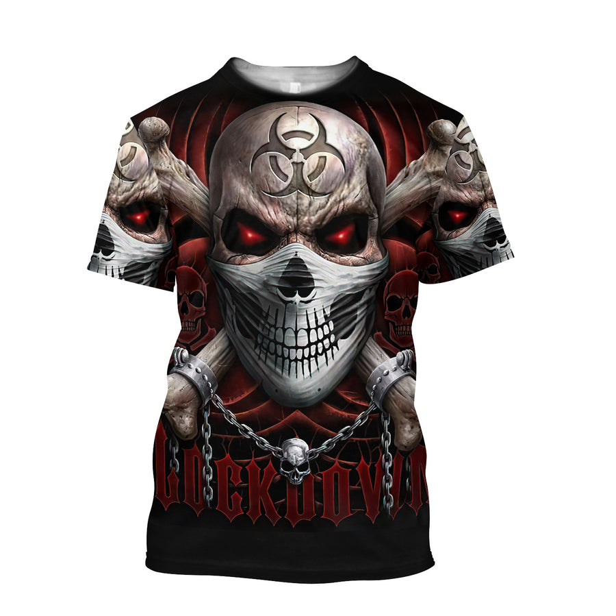 Cool Skulls 3D All Over Printed For Men And Women Shirts DA03122001
