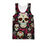 Floral Hippie Skulls 3D All Over Printed For Men And Women Shirts DA03122002