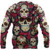 Floral Hippie Skulls 3D All Over Printed For Men And Women Shirts DA03122002