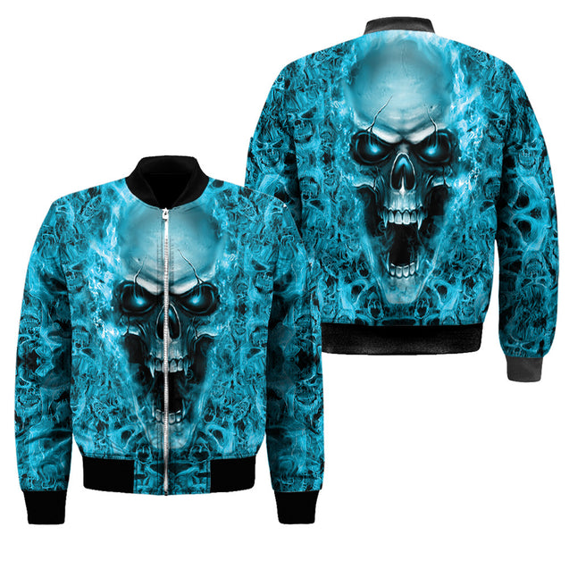 Blue Skulls 3D All Over Printed For Men And Women Shirts DD04122002