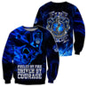 Blue Skull Firefighter Hoodie Shirts For Men And Women DD05122001HHND