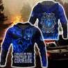 Blue Skull Firefighter Hoodie Shirts For Men And Women DD05122001HHND