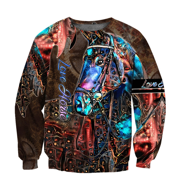 Premium Love Horse 3D All Over Printed Hoodie For Men And Women HHT05122007