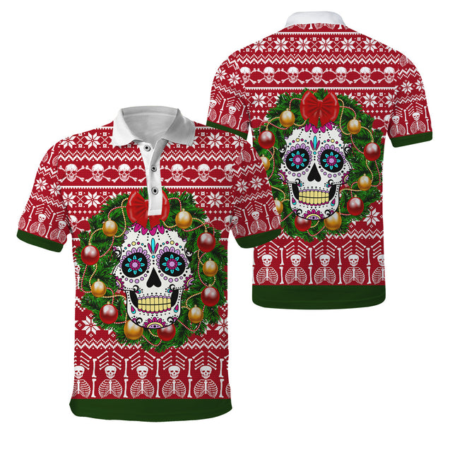 Skulls Christmas 3D All Over Printed Unisex Shirts DD07122001