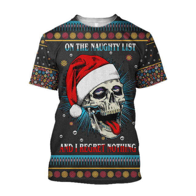 Skulls Christmas 3D All Over Printed Unisex Shirts AM122028