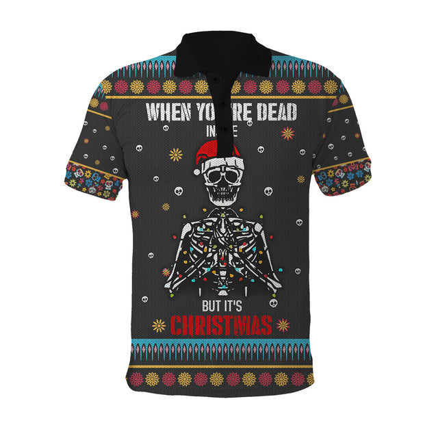 Skulls Christmas 3D All Over Printed Unisex Shirts AM122029