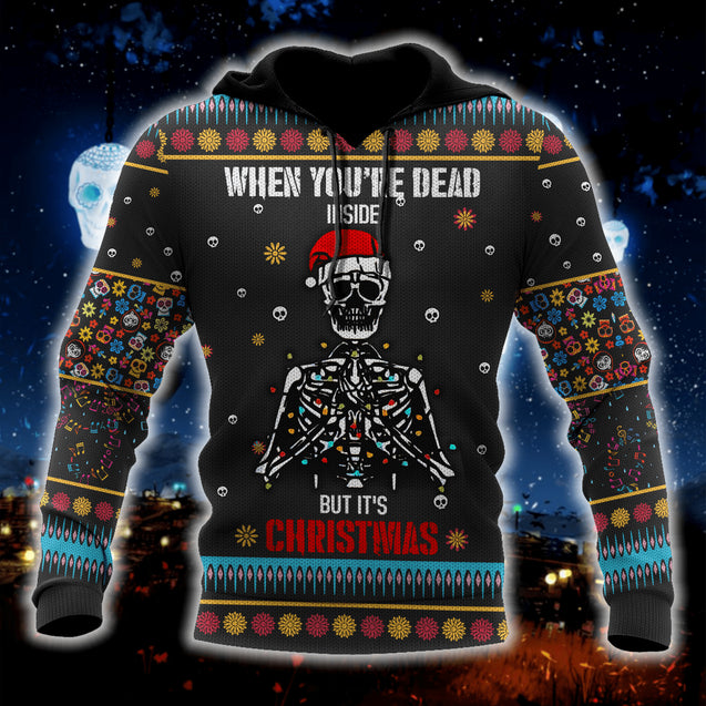 Skulls Christmas 3D All Over Printed Unisex Shirts AM122029