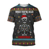 Skulls Christmas 3D All Over Printed Unisex Shirts AM122029