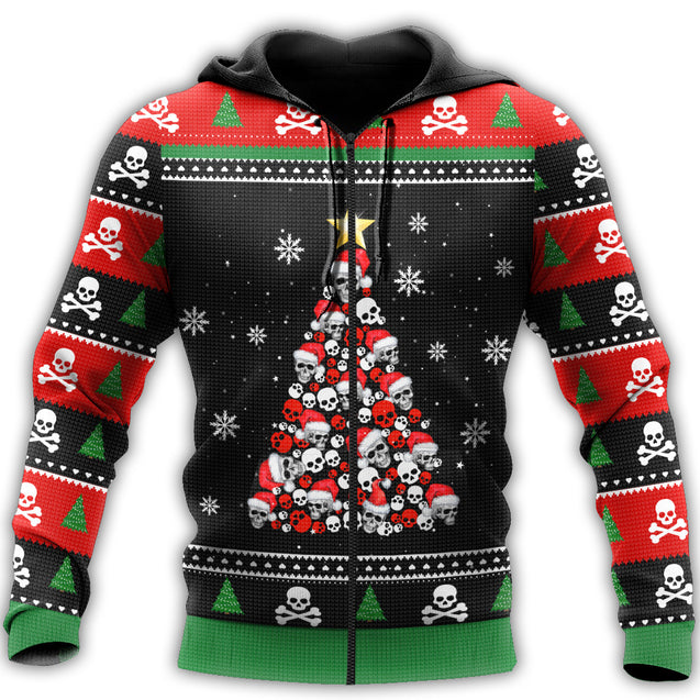 Skulls Christmas 3D All Over Printed Unisex Shirts NTN12072001