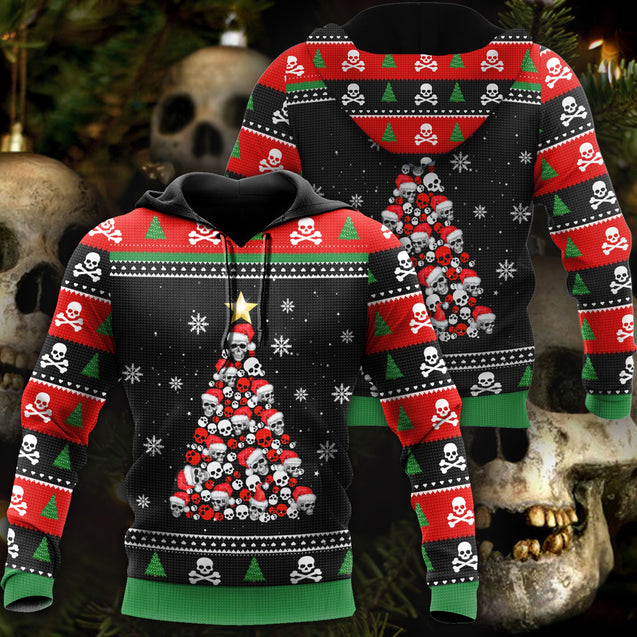 Skulls Christmas 3D All Over Printed Unisex Shirts NTN12072001