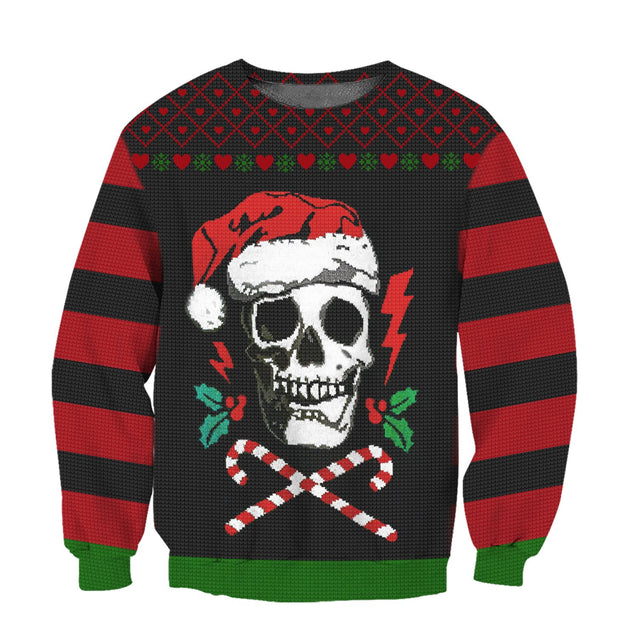 Skulls Christmas 3D All Over Printed Unisex Shirts NTN12072002