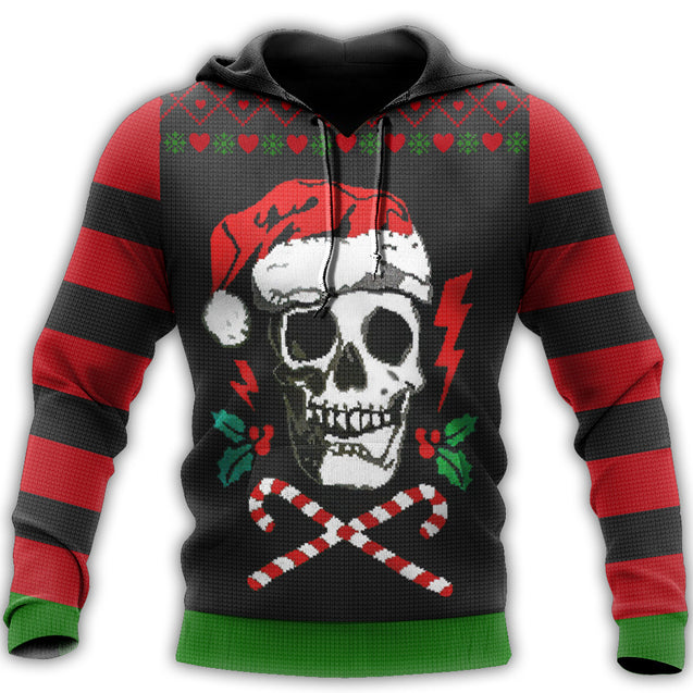 Skulls Christmas 3D All Over Printed Unisex Shirts NTN12072002