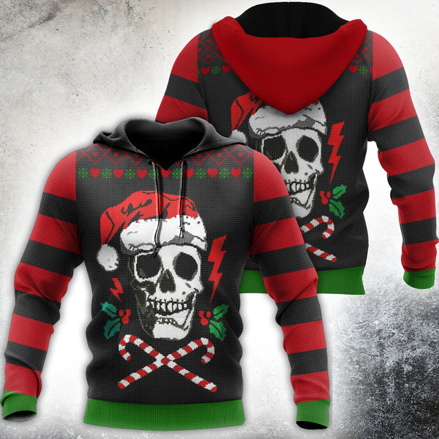 Skulls Christmas 3D All Over Printed Unisex Shirts NTN12072002