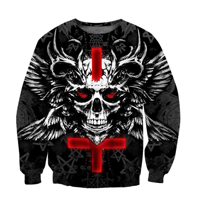 Cross With Satanic Hoodie For Men And Women TNA12192004HH