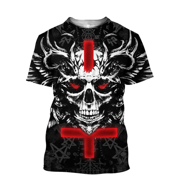 Cross With Satanic Hoodie For Men And Women TNA12192004HH