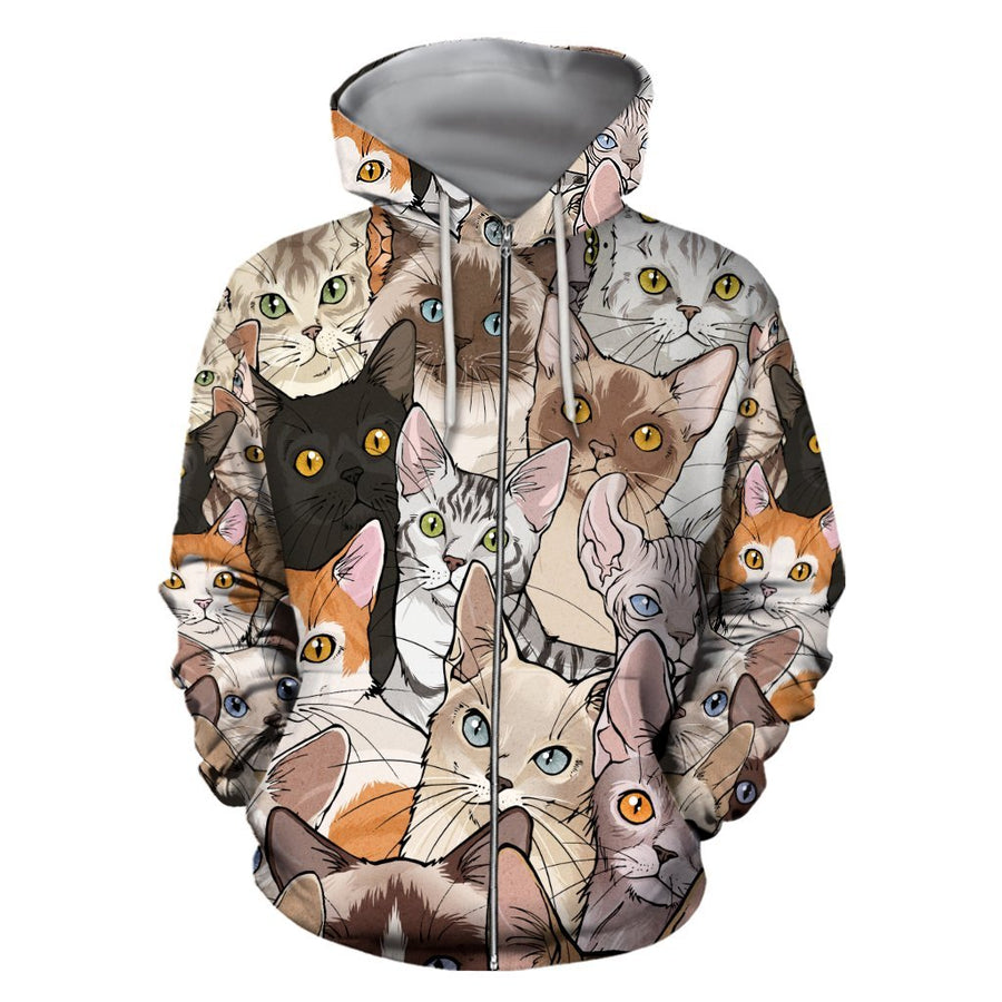 Cat Lover 3D All Over Printed shirt & short for men and women PL