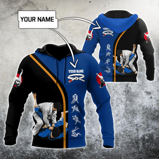 Customize Name Jiu Jitsu Hoodie For Men And Women MH21122002