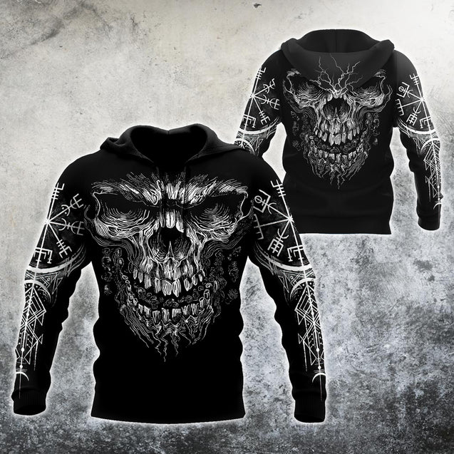 Viking Skull Hoodie For Men And Women MH21122004