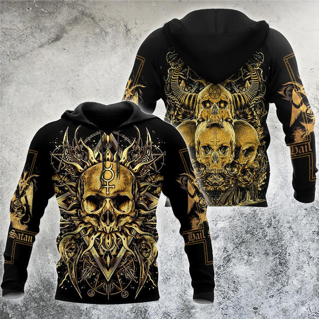 Satanic Skull Hoodie For Men And Women VP22122006HH