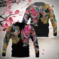 Japan Culture 3D All Over Printed Combo Hoodie + Sweatpant