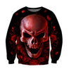 Rose & Skull Hoodie For Men And Women PD23122001